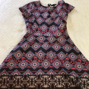 Mini scuba fabric dress